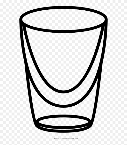 Рюмка раскраска