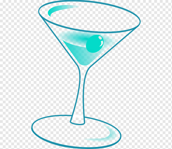 Нарисованный бокал на прозрачном фоне