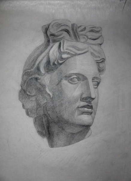 Аполлон портрет рисунок