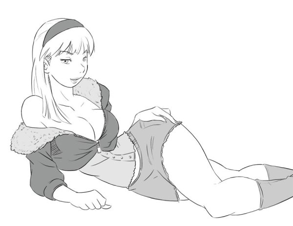 Гигантская девушка футанари