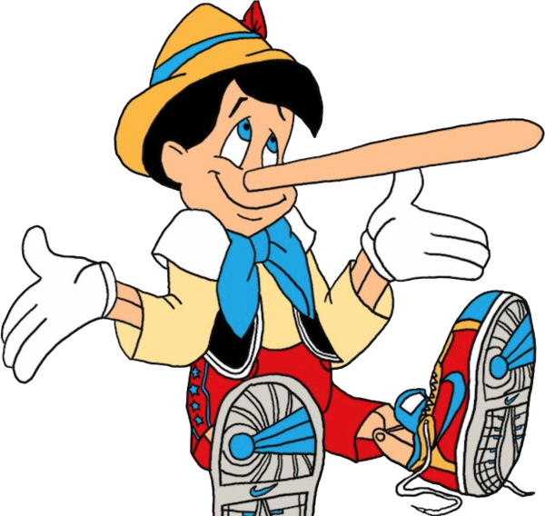 Пиноккио нос растет