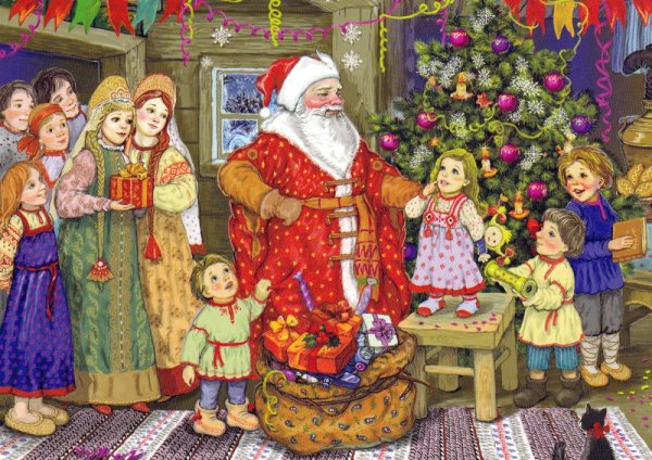 Ирина Егорова иллюстратор художник дед Мороз