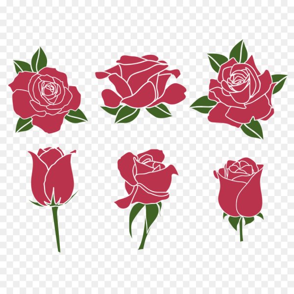 Стилизация розы