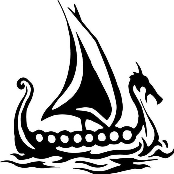 Драккары викингов тату