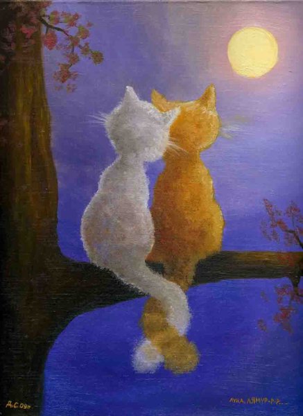 Правополушарное рисование кошки