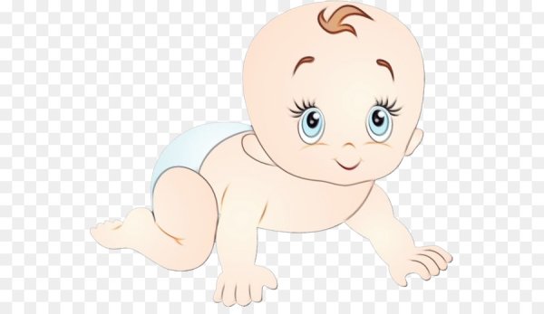 Мультяшный ребенок в памперсе