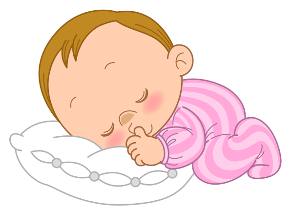 Мультяшный спящий малыш