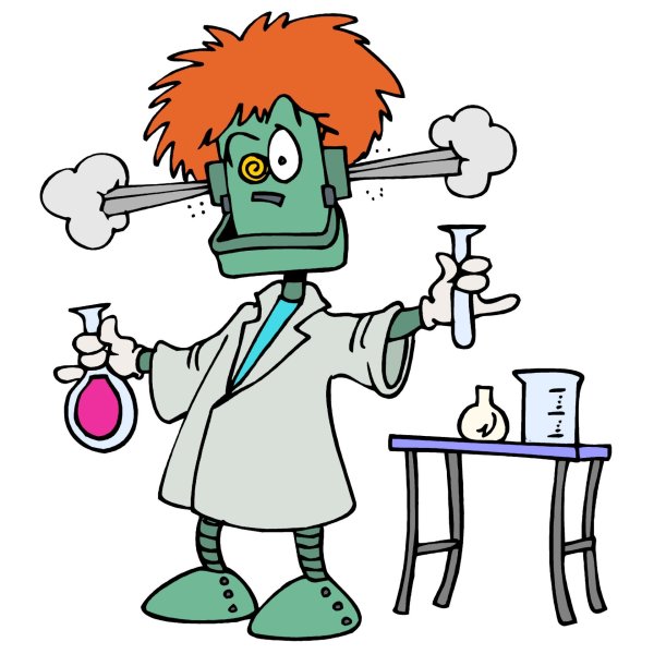 Химик нарисованный