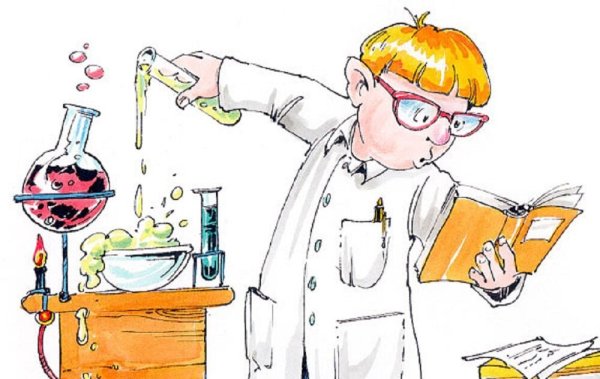 Химик иллюстрация