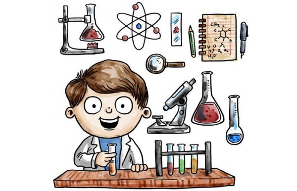 Альберт Эйнштейн мультяшный