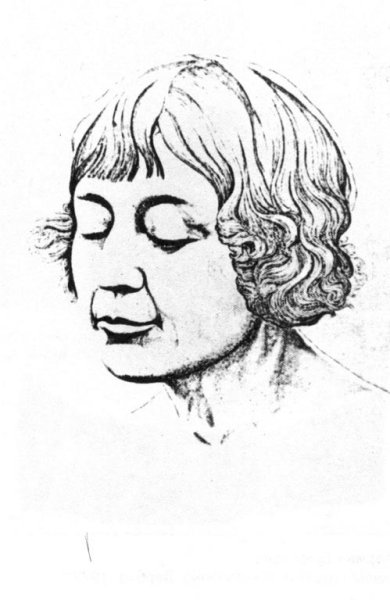 Марина Цветаева рисунок портрет