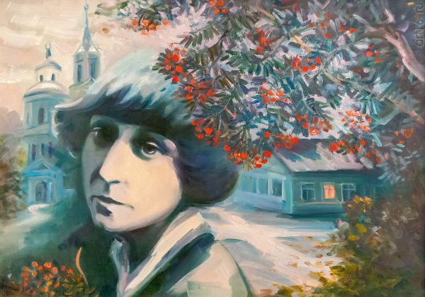 Марина Цветаева рисунок портрет