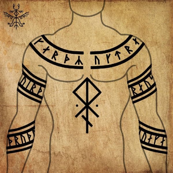 Викинговские руны тату