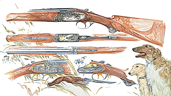 Ружьё охотничье рисунок