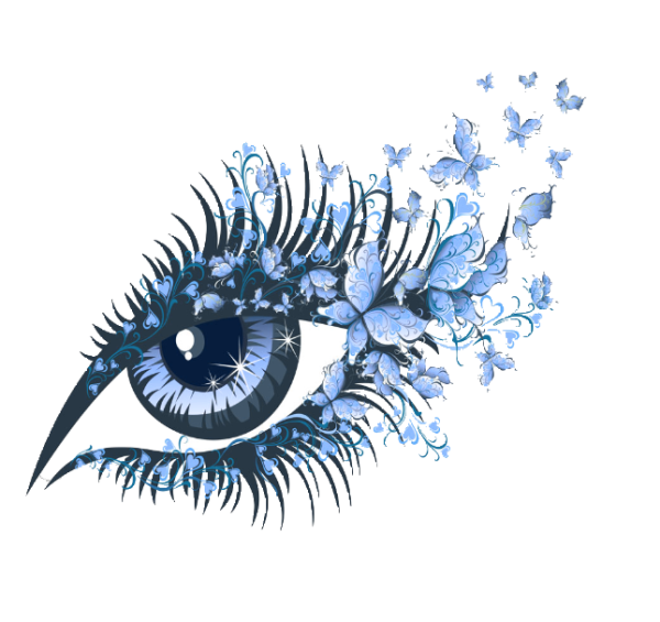 Красивый глаз с ресницами