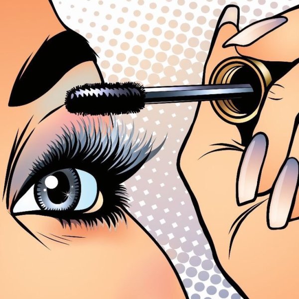Нарисованные ресницы