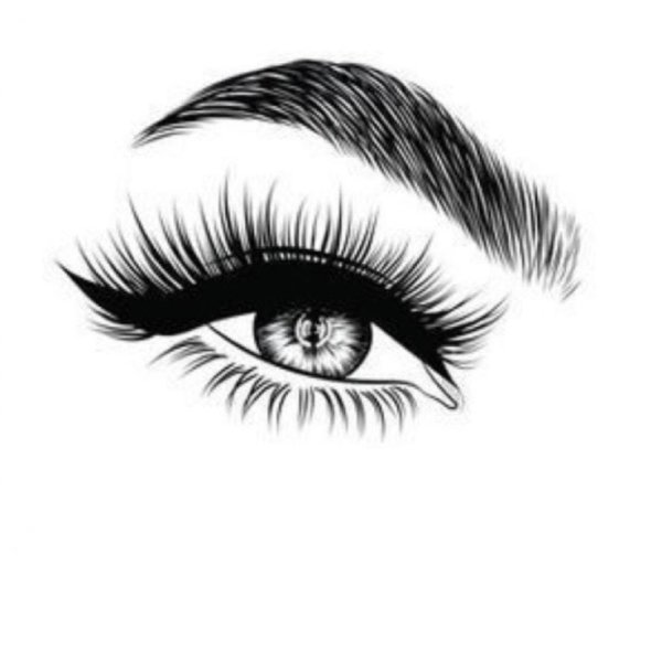 Ресницы черно белые