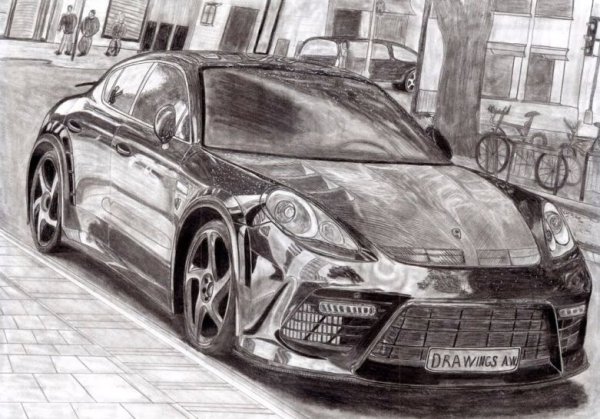 Машина карандашом