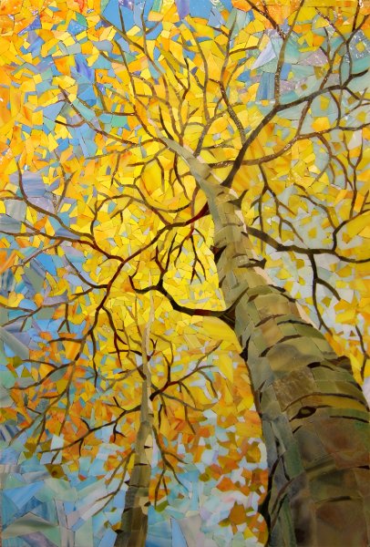 Осеннее дерево живопись
