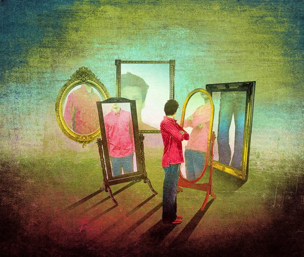 Портрет с отражением