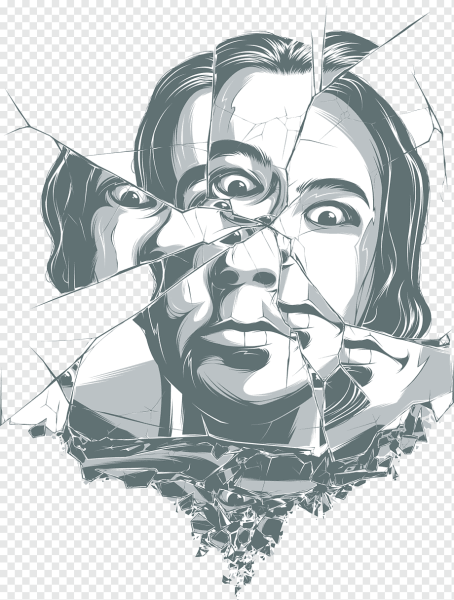 Отражение в зеркале рисунок