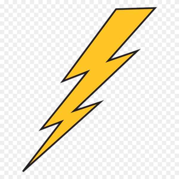 Молния нарисованная