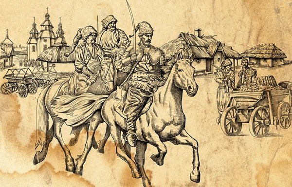 Казак рисунок