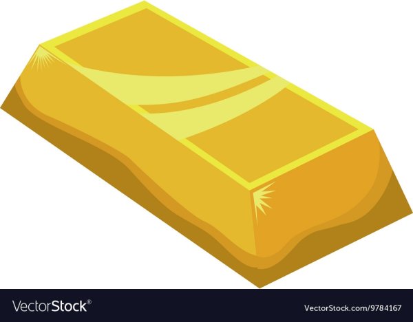Слиток золота вектор