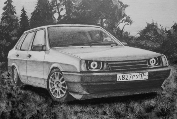 Разукрашки машины ВАЗ 21099