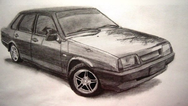 Рисунки машины ВАЗ 21099