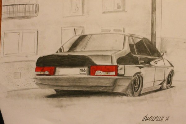 ВАЗ 21099 карандашом