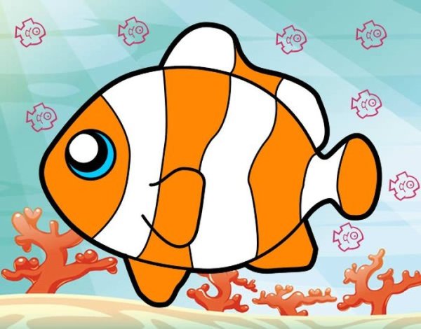 Рыбки клоуны Немо раскраски