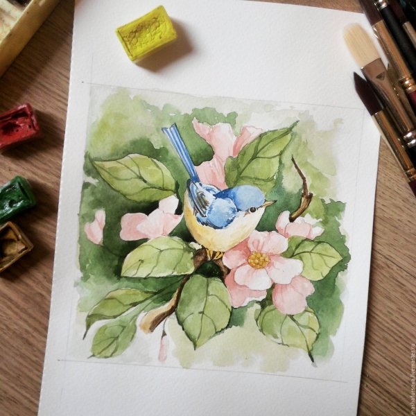 Красивые миниатюры акварелью