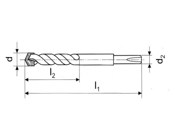 SDS Plus сверло 15х1200