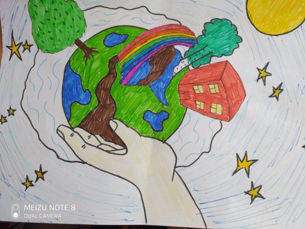 Рисунок на тему будущее планеты