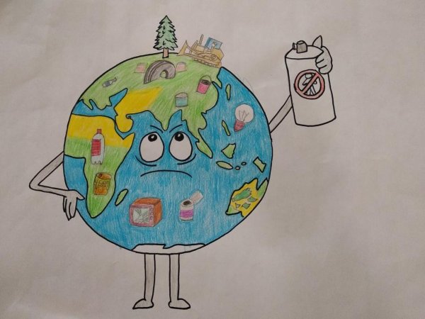 Зеленое будущее планеты рисунок на конкурс экологического рисунка