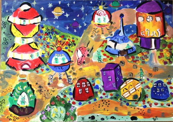 Будущий космос рисунок