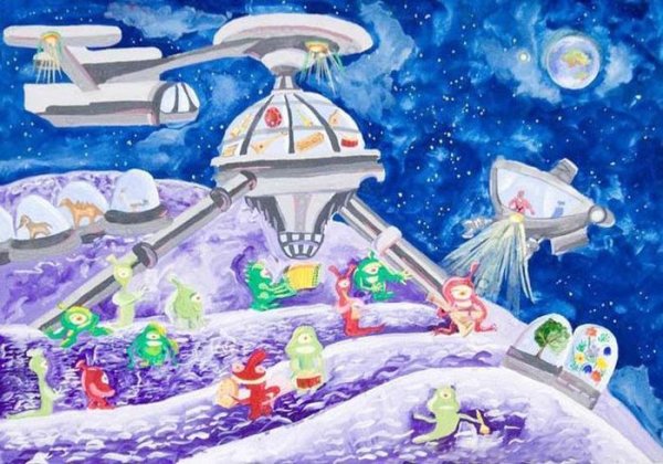 Рисунок на тему космос