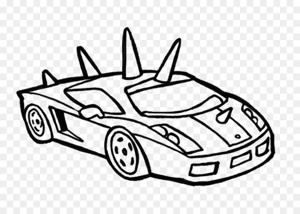 Машина с шипами раскраска