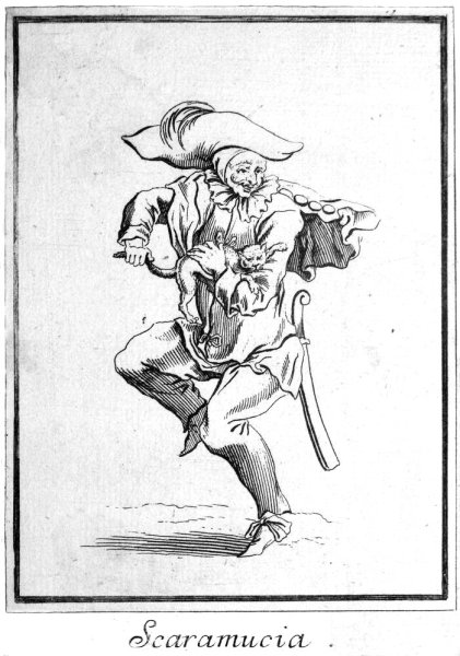 Жак Калло Гравюры маски комедии дель арте