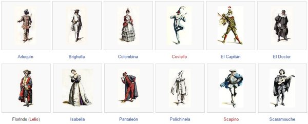 Персонажи комедии дель арте Ковьелло