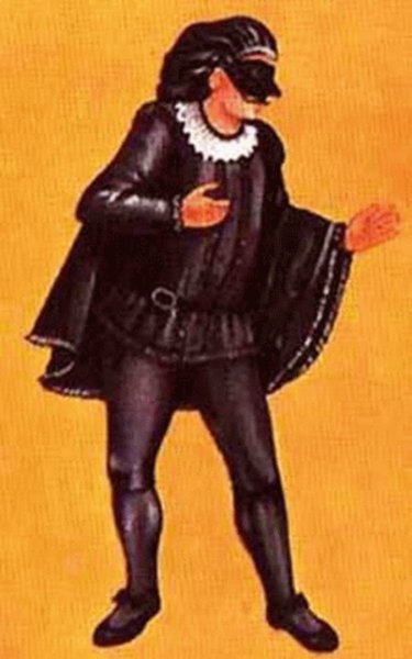 Маска Скарамучча комедия дель арте