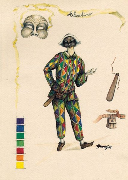 Труффальдино маска комедии дель арте