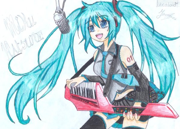 Мику Хацунэ рисунок