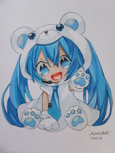 Мику Хацунэ рисунок