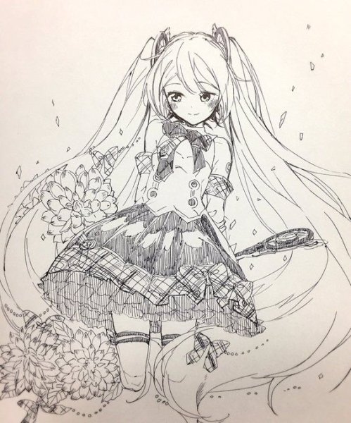 Хатсуне Мику скетч