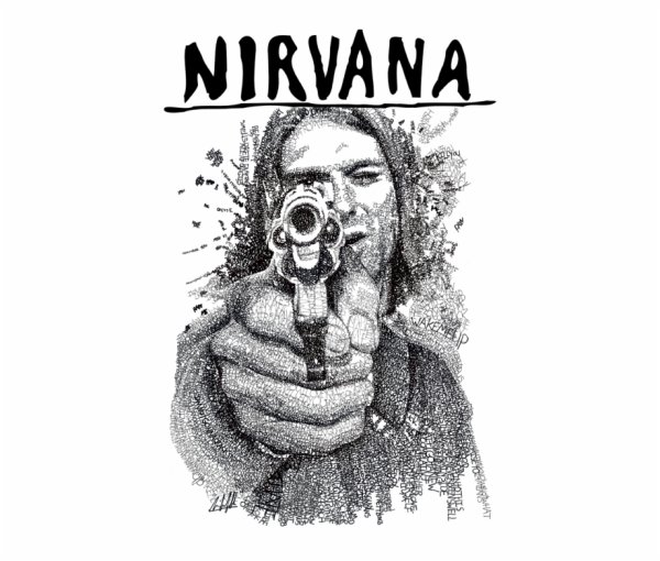 Нирвана рисунок настенный