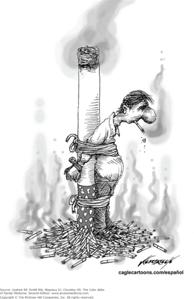 Курильщик рисунок