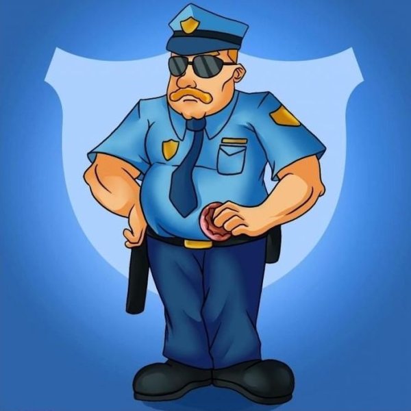 Мультяшный милиционер