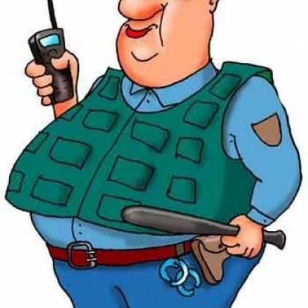 Охранник карикатура